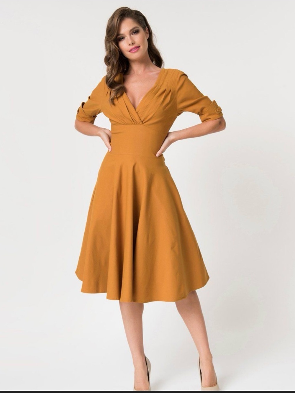Cinnamon Delores swing dress 50s